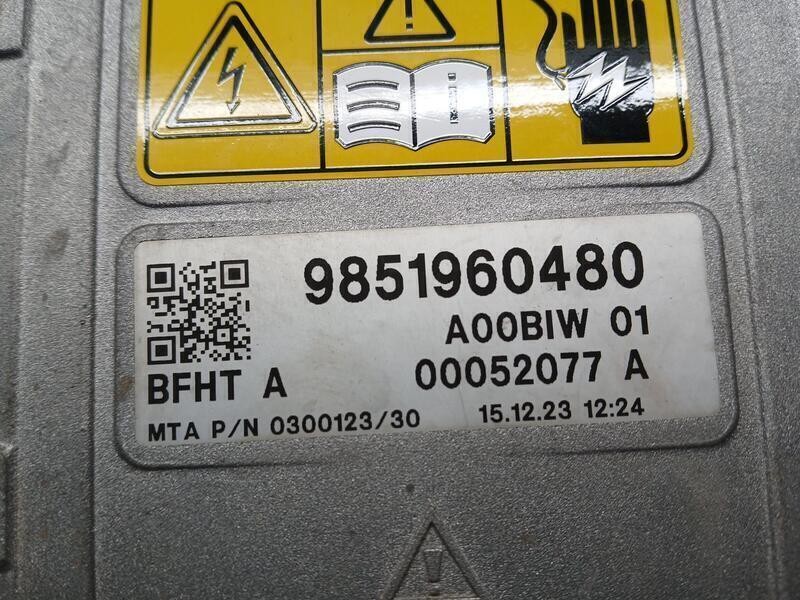 Recambio de inverter para jeep avenger (j2) electric referencia OEM IAM 9851960480 A00BIW01 00052077A