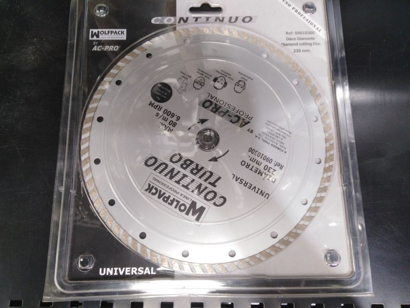 Recambio de disco diamante para herramienta - - referencia OEM IAM 9010300 WOLFPACK CONTINUO 23 0MM