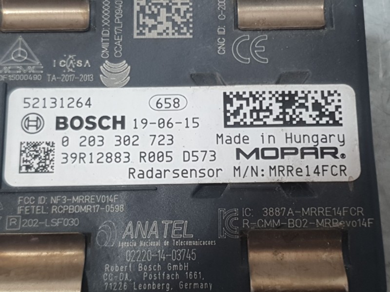 Recambio de modulo electronico para jeep renegade suv (bu, b1, bv) 1.0 t-gdi referencia OEM IAM 52131264 0203302723 BOSCH