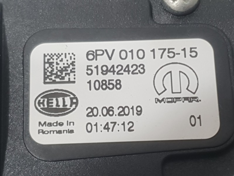 Recambio de potenciometro pedal para jeep renegade suv (bu, b1, bv) 1.0 t-gdi referencia OEM IAM 51942423 10858 HELLA