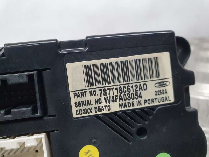 Recambio de mando climatizador para ford s-max (ca1) trend referencia OEM IAM 7S7T18C612AD W4FA03054 