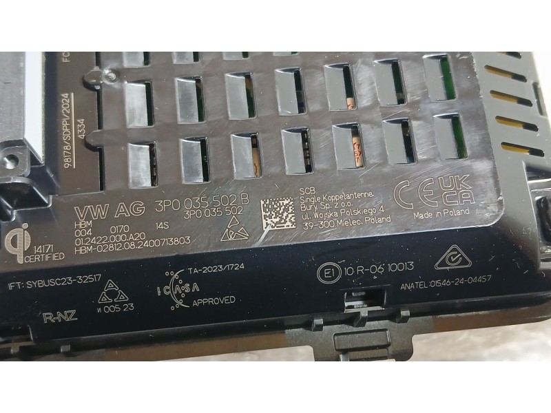 Recambio de cargador inductivo para cupra formentor (kmp) 1.5 tsi e-hybrid referencia OEM IAM 3P0035502B ANATEL 