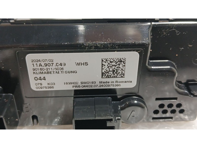 Recambio de mando climatizador para cupra formentor (kmp) 1.5 tsi e-hybrid referencia OEM IAM 11A907049  00975386
