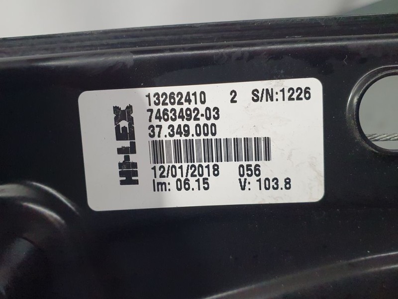 Recambio de elevalunas trasero derecho para bmw serie x1 (f48) sdrive18d referencia OEM IAM 746349203 5 PINS ELECTRICO