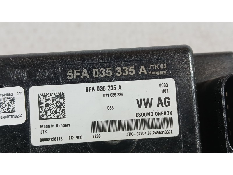 Recambio de modulo electronico para cupra formentor (kmp) 1.5 tsi e-hybrid referencia OEM IAM 5FA035335A Unidad de control de pr