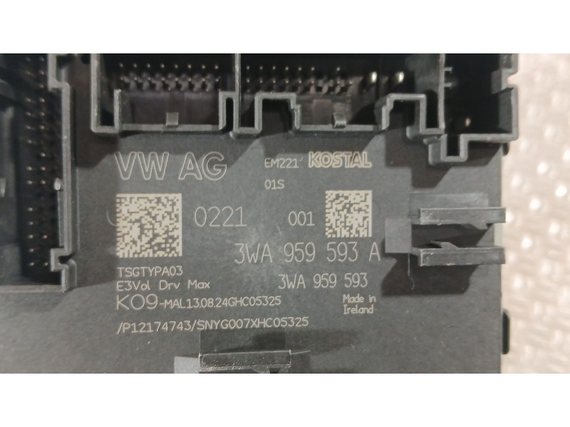 Recambio de modulo electronico para cupra formentor (kmp) 1.5 tsi e-hybrid referencia OEM IAM 3WA959593A MODULO CONFOR DEL. IZQ 