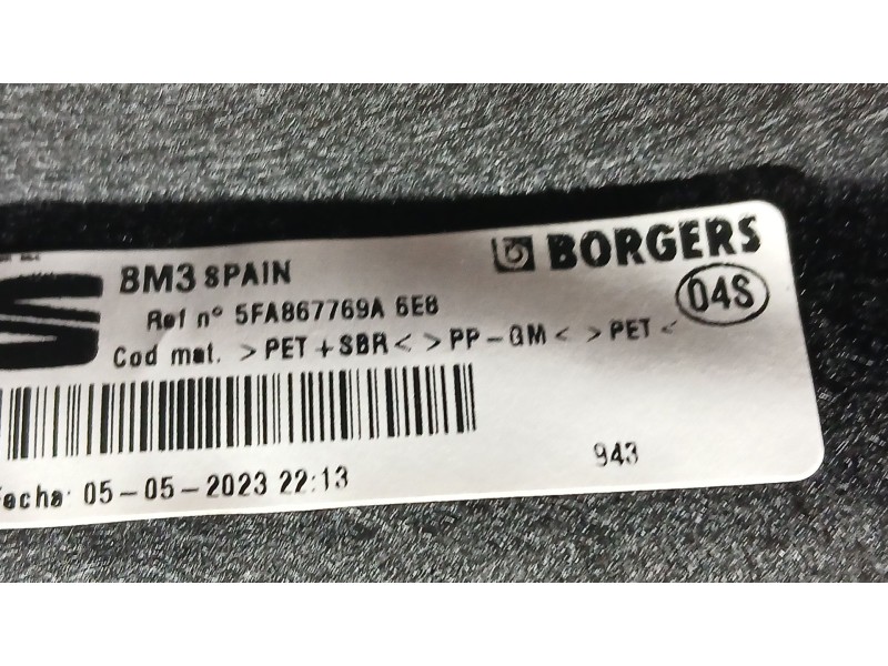Recambio de bandeja trasera para seat leon (kl1, klg) 2.0 tdi referencia OEM IAM 5FA867769A  