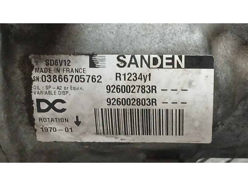 Recambio de compresor aire acondicionado para renault kangoo / grand kangoo ii (kw0/1_) 1.5 dci 75 (kw07, kw10, kw04) referencia