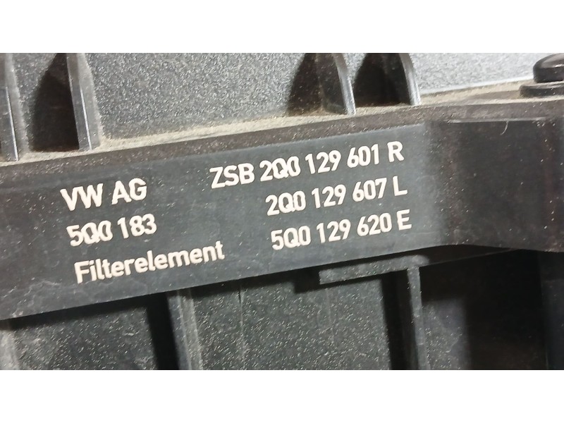 Recambio de carcasa filtro aire para seat ibiza v (kj1, kjg) 1.0 mpi referencia OEM IAM 2Q0129607L  