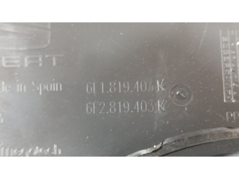 Recambio de torpedo para seat ibiza v (kj1, kjg) 1.0 mpi referencia OEM IAM 6F1819403K COMPLETO CON GOMA 6F1819404