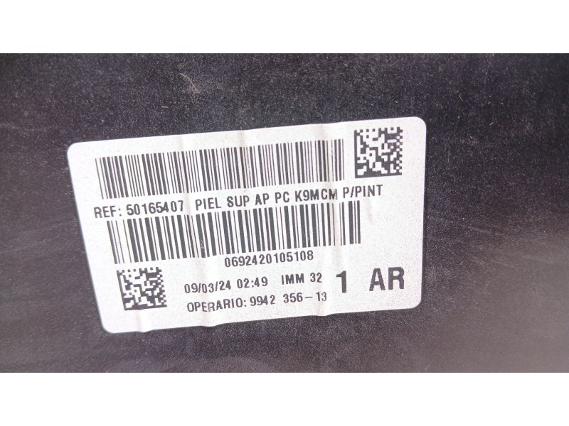 Recambio de paragolpes delantero para peugeot rifter 1.2 puretech 130 referencia OEM IAM 9856169580 SIN MOLDURAS NI REJILLAS 
