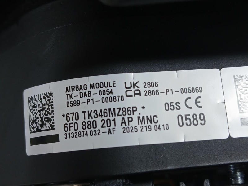 Recambio de airbag delantero izquierdo para seat ibiza v (kj1, kjg) 1.0 mpi referencia OEM IAM 6F0880201AP  3132874032