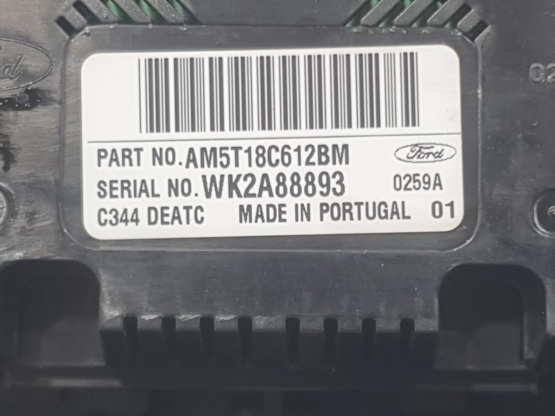 Recambio de mando climatizador para ford c-max ii (dxa/cb7, dxa/ceu) 1.0 ecoboost referencia OEM IAM AM5T18C612BM  