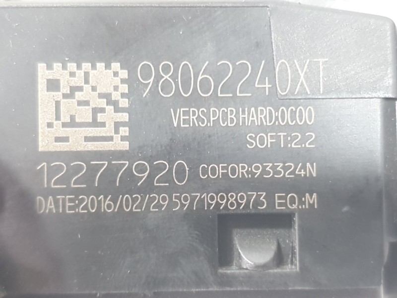 Recambio de mando luces y limpia para citroën berlingo multispace (b9) 1.6 bluehdi 100 referencia OEM IAM 98062240XT  