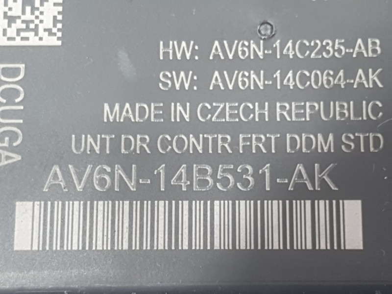 Recambio de modulo electronico para ford c-max ii (dxa/cb7, dxa/ceu) 1.0 ecoboost referencia OEM IAM AV6N14B531AK D. IZQUIERDO 