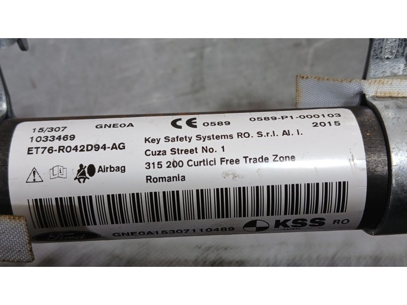 Recambio de airbag cortina delantero derecho para ford tourneo courier b460 monospace 1.0 ecoboost referencia OEM IAM ET76R042D9