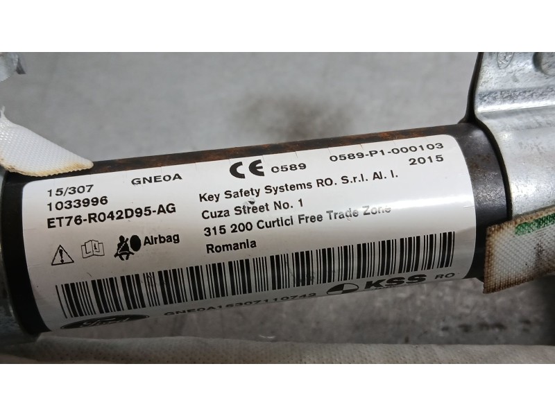 Recambio de airbag cortina delantero izquierdo para ford tourneo courier b460 monospace 1.0 ecoboost referencia OEM IAM ET76R042