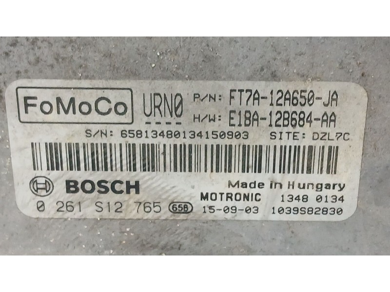 Recambio de centralita motor uce para ford tourneo courier b460 monospace 1.0 ecoboost referencia OEM IAM   