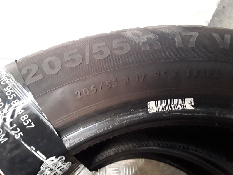 Recambio de neumatico pareja para neumaticos reutilizados - referencia OEM IAM 205551795V CONTINENTAL 205/55/17/95V
