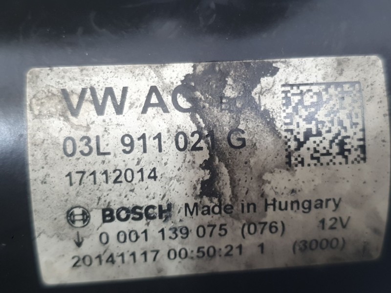 Recambio de motor arranque para audi a5 sportback (8ta) 2.0 tdi referencia OEM IAM 03L911021G 0001139075 BOSCH