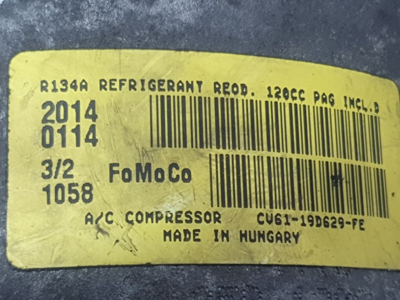 Recambio de compresor aire acondicionado para ford c-max ii (dxa/cb7, dxa/ceu) 1.0 ecoboost referencia OEM IAM CV6119D629FE  