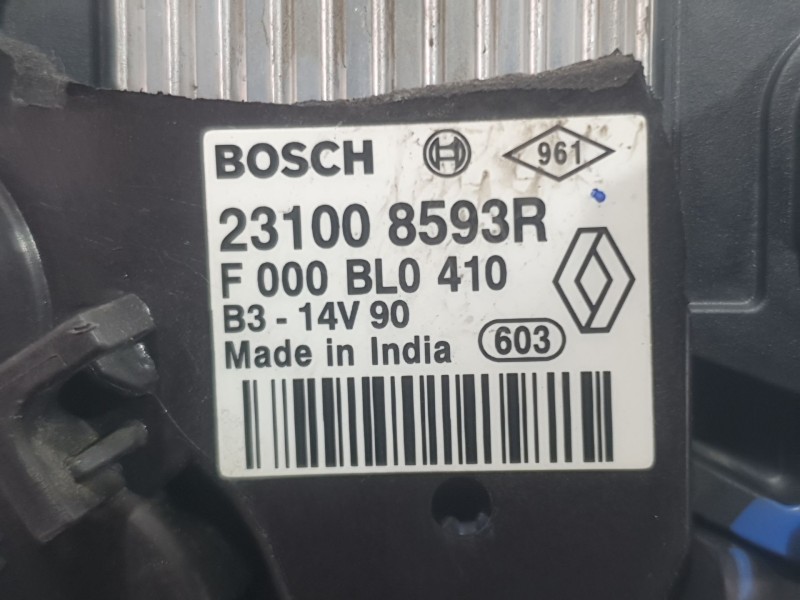 Recambio de alternador para renault clio iv (bh_) 0.9 tce 75 (bhnp) referencia OEM IAM 231008593R F000BL0410 BOSCH