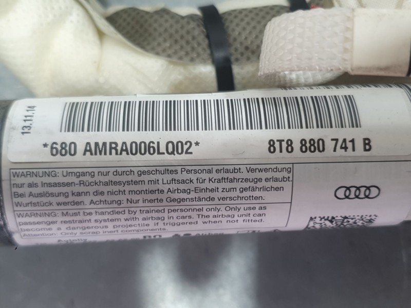 Recambio de airbag cortina delantero izquierdo para audi a5 sportback (8ta) 2.0 tdi referencia OEM IAM 8T8880741B  