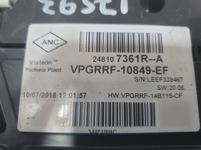 Recambio de cuadro instrumentos para renault clio iv (bh_) 0.9 tce 75 (bhnp) referencia OEM IAM 248107361R  