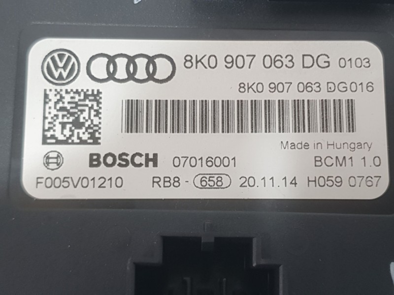 Recambio de modulo electronico para audi a5 sportback (8ta) 2.0 tdi referencia OEM IAM 8K0907063DG 070116001 BOSCH