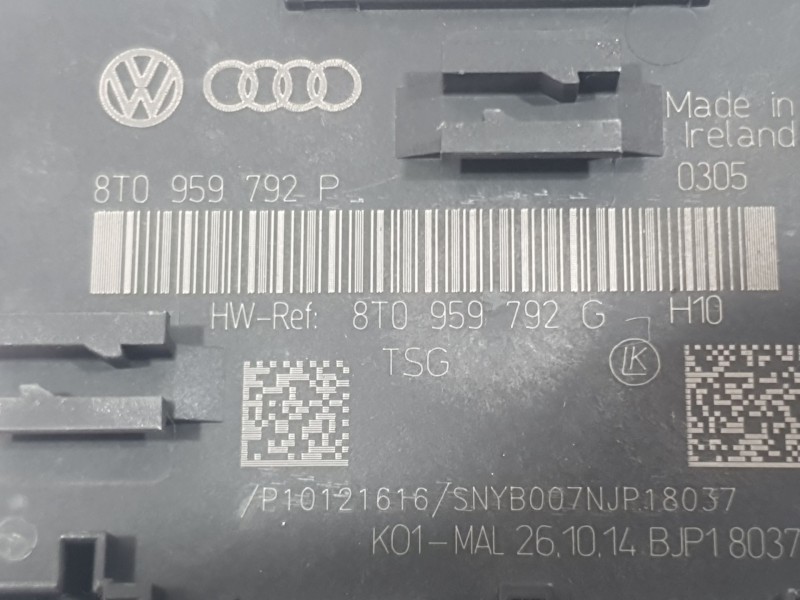 Recambio de modulo electronico para audi a5 sportback (8ta) 2.0 tdi referencia OEM IAM 8T0959792P D. DERECHO 