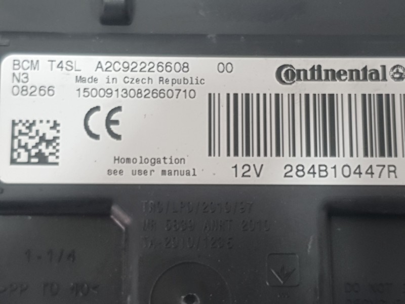 Recambio de modulo electronico para renault clio iv (bh_) 0.9 tce 75 (bhnp) referencia OEM IAM 284B10447R A2C92226608 CONTINENTA