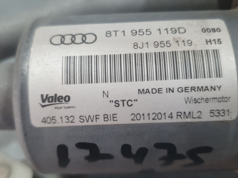Recambio de motor limpia delantero para audi a5 sportback (8ta) 2.0 tdi referencia OEM IAM 8T1955119D 405132SWF VALEO
