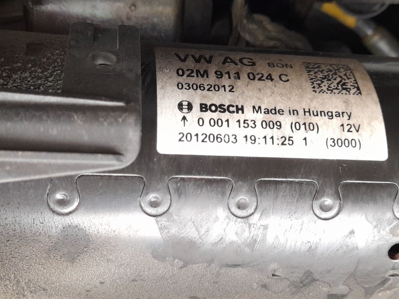 Recambio de motor arranque para audi q3 (8ub, 8ug) 2.0 tdi referencia OEM IAM 02M911024CX  