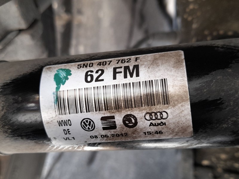 Recambio de transmision delantera derecha para audi q3 (8ub, 8ug) 2.0 tdi referencia OEM IAM 5N0407762F  
