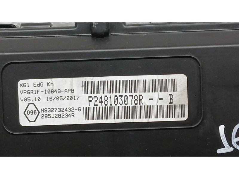Recambio de cuadro instrumentos para renault kangoo / grand kangoo ii (kw0/1_) 1.5 dci 75 (kw07, kw10, kw04) referencia OEM IAM 