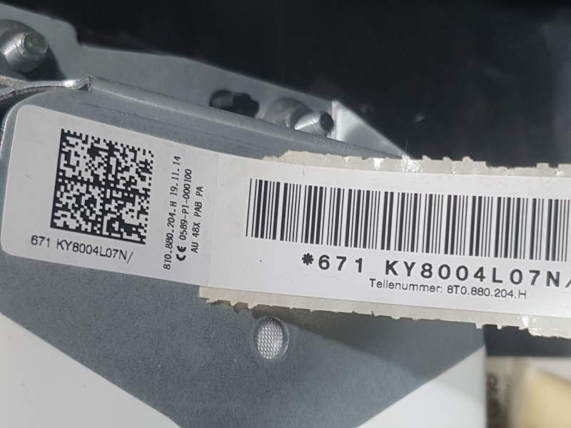 Recambio de kit airbag para audi a5 sportback (8ta) 2.0 tdi referencia OEM IAM 8K0880201AE C/SALPICADERO Y PRETENSORES 8K0880201