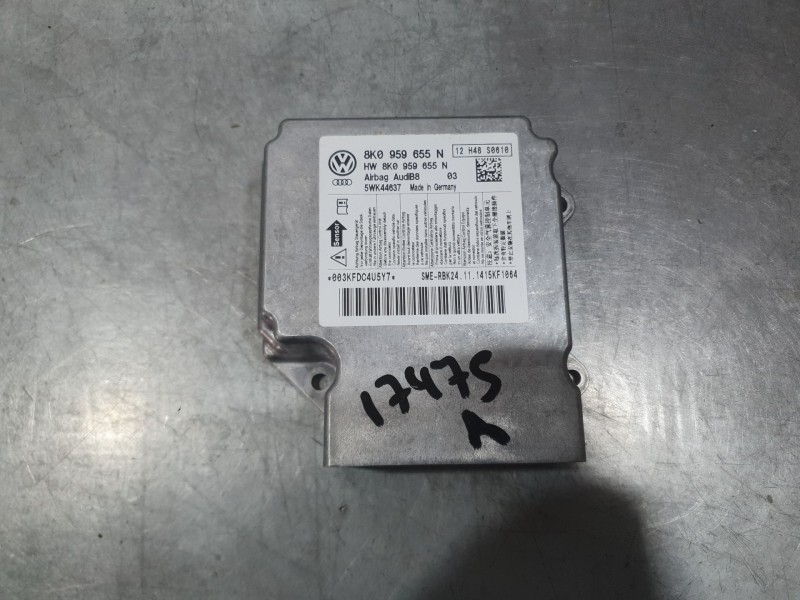 Recambio de kit airbag para audi a5 sportback (8ta) 2.0 tdi referencia OEM IAM 8K0880201AE C/SALPICADERO Y PRETENSORES 8K0880201