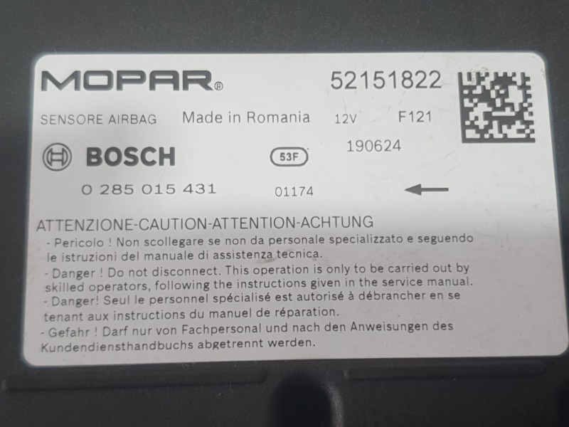 Recambio de kit airbag para jeep renegade suv (bu, b1, bv) 1.0 t-gdi referencia OEM IAM 735677895  735677895 CONDUCTOR 52147934 
