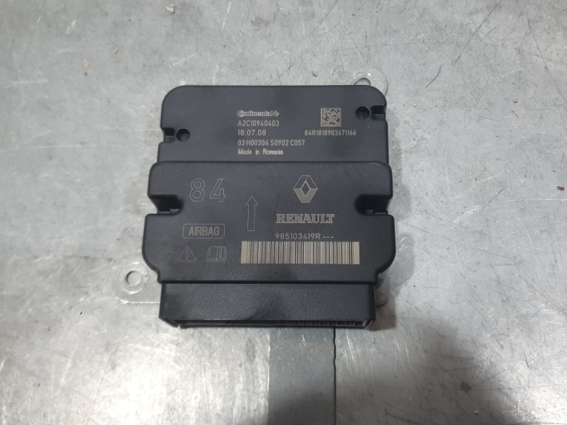 Recambio de kit airbag para renault clio iv (bh_) 0.9 tce 75 (bhnp) referencia OEM IAM 985706588R C/SALPICADERO SIN PRETENSORES 