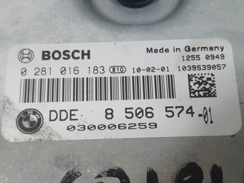 Recambio de centralita motor uce para bmw x5 (e70) xdrive 40 d referencia OEM IAM 8506574 0281016183 BOSCH