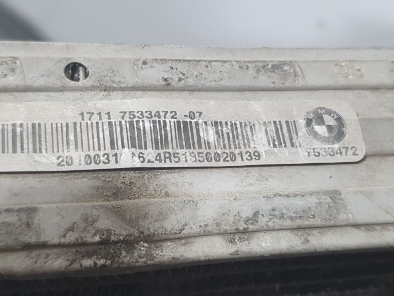 Recambio de radiador agua para bmw x5 (e70) xdrive 40 d referencia OEM IAM 7533472 R5185002 BEHR