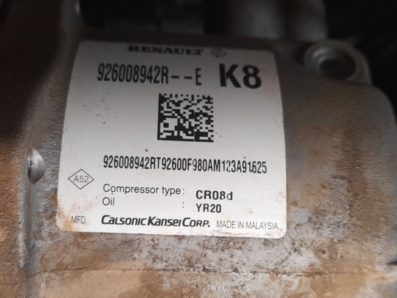 Recambio de compresor aire acondicionado para renault express furgoneta/monovolumen 1.5 blue dci 75 (f6aa) referencia OEM IAM 92