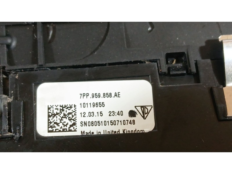 Recambio de mando elevalunas delantero izquierdo para porsche macan (95b) 3.0 s diesel referencia OEM IAM 7PP95985AE FALTA PLAST