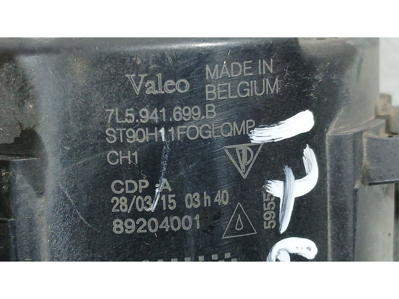 Recambio de faro antiniebla izquierdo para porsche macan (95b) 3.0 s diesel referencia OEM IAM 7L5941699B VALEO 89204001