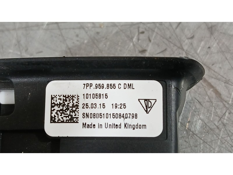 Recambio de mando elevalunas trasero derecho para porsche macan (95b) 3.0 s diesel referencia OEM IAM 7PP959855C  10105815