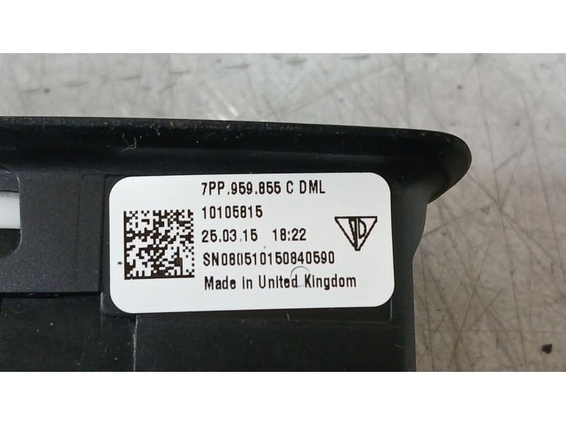 Recambio de mando elevalunas trasero izquierdo para porsche macan (95b) 3.0 s diesel referencia OEM IAM 7PP959855C  