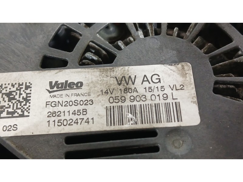 Recambio de alternador para porsche macan (95b) 3.0 s diesel referencia OEM IAM 059903019L VALEO 2621145B