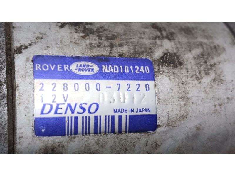Recambio de motor arranque para land rover defender station wagon (l316, l315) 2.5 td5 4x4 (l316) referencia OEM IAM NAD101240 D