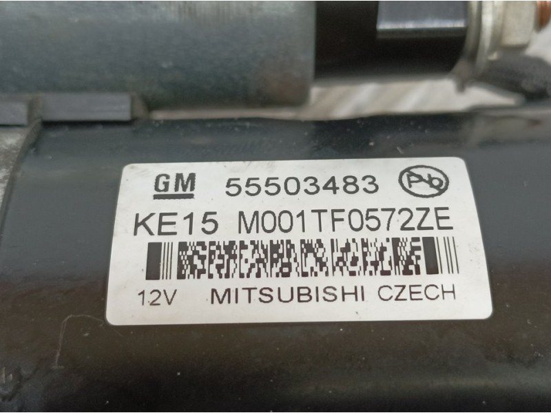 Recambio de motor arranque para opel astra k sports tourer selective start/stop referencia OEM IAM 55503483 M001TF0572ZE MITSUBI