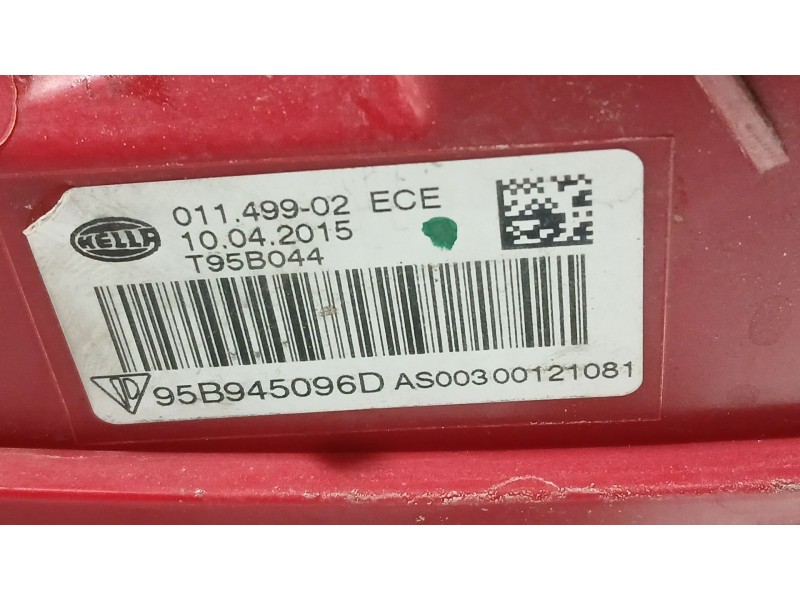 Recambio de piloto trasero derecho exterior para porsche macan (95b) 3.0 s diesel referencia OEM IAM 95B945096D ROZADO HELLA T95